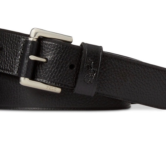 Polo by Ralph Lauren Black Leather Belt Bag - Picture 1 of 2